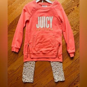 Juicy Couture Girls two piece set Size 6